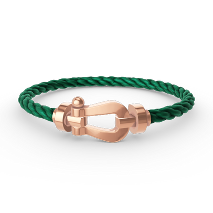 [⭐JeweliWhal]FORCE GROSSES HUFEISEN OHNE DIAMANT ARMBAND ROSÉGOLD