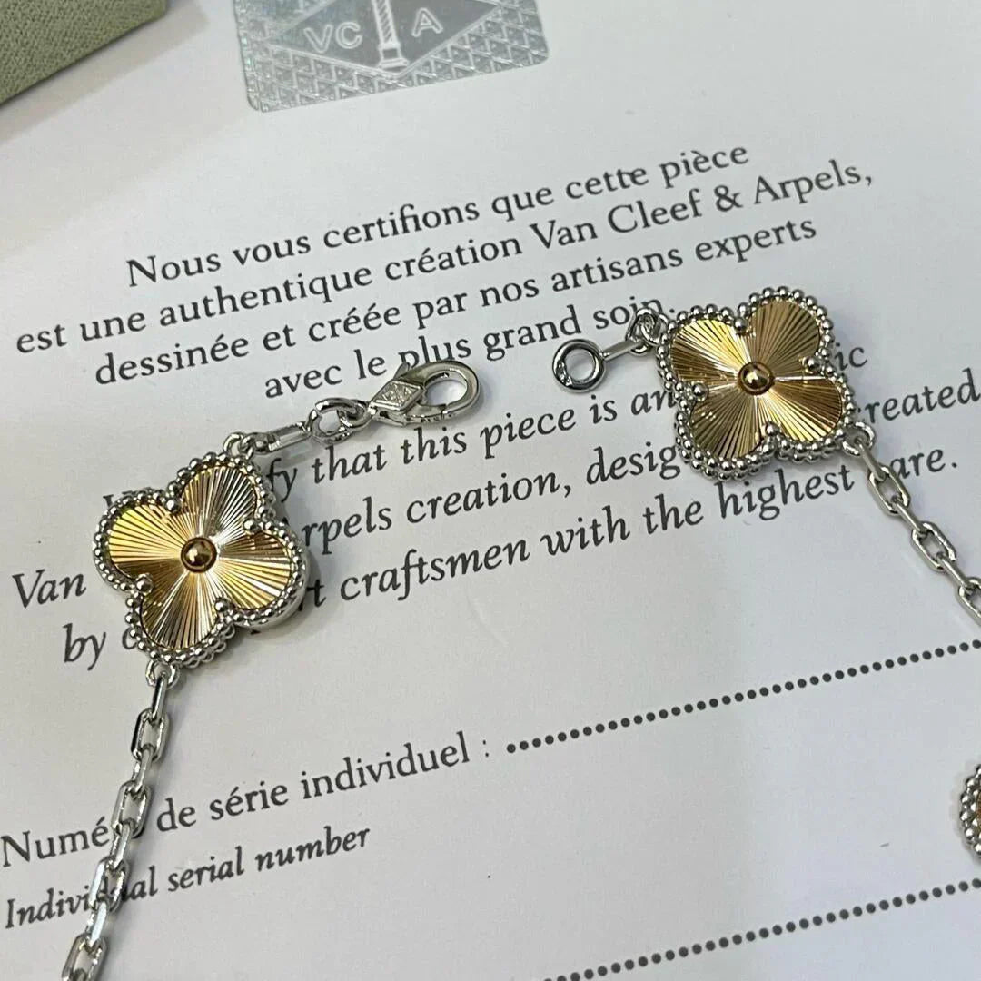 [⭐JeweliWhal] CLOVER 5 MOTIF LASER BRACELET COLLECTION