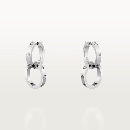 [⭐JeweliWhal]LOVE 3.3MM DANGLE EARRINGS