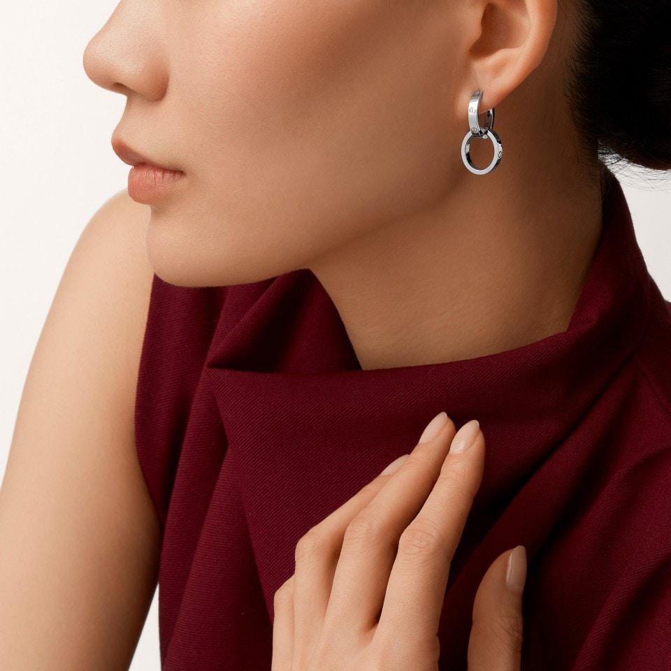 [⭐JeweliWhal]LOVE 3.3MM DANGLE EARRINGS